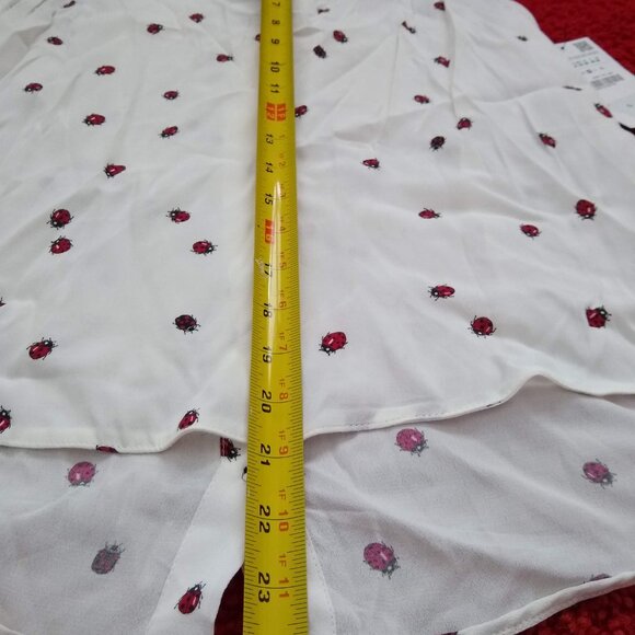 Zara sleeveless blouse top ladybugs NWT - Picture 6 of 9